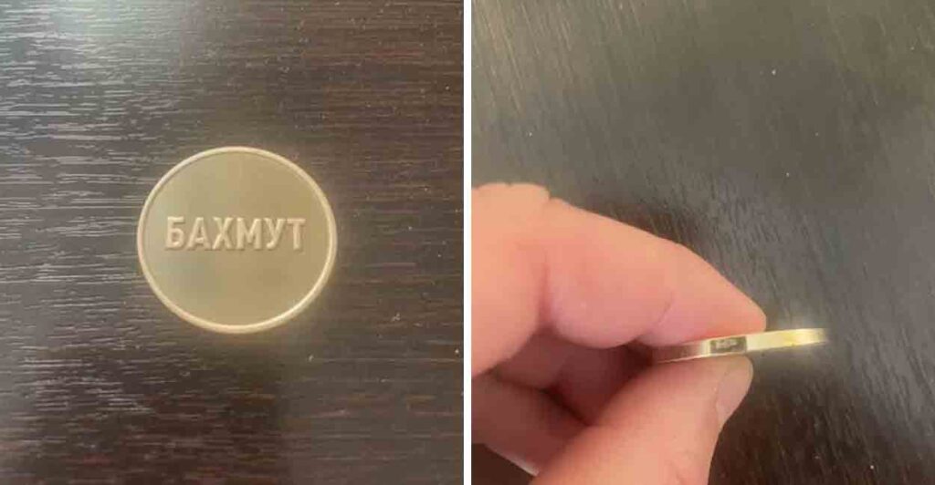 Самарец выставил на продажу золотую монету ЧВК «Вагнер»