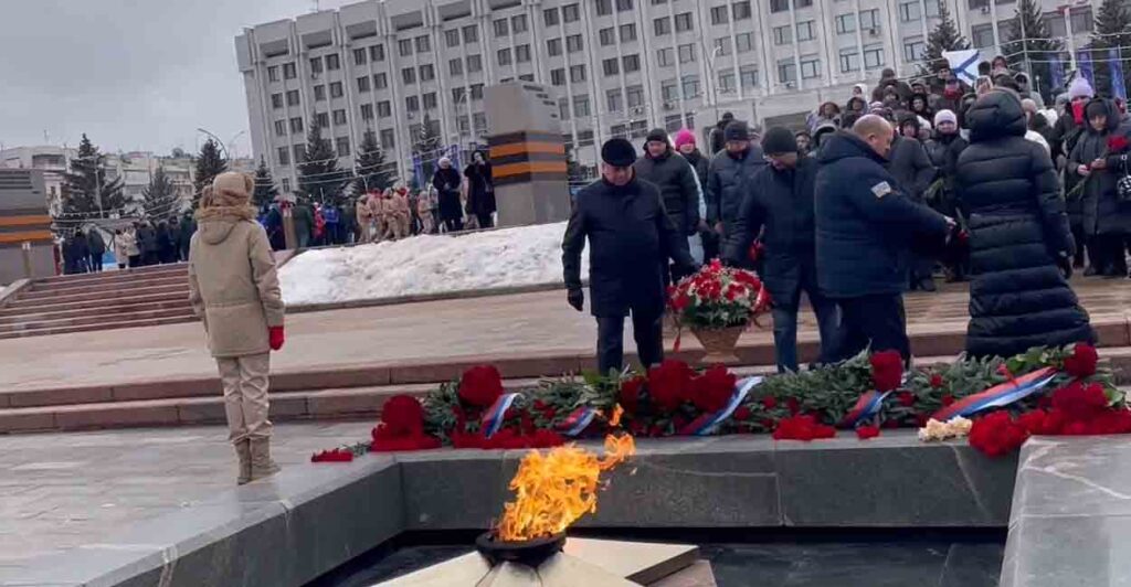 В Самаре почтили память военных, погибших год назад в Макеевке