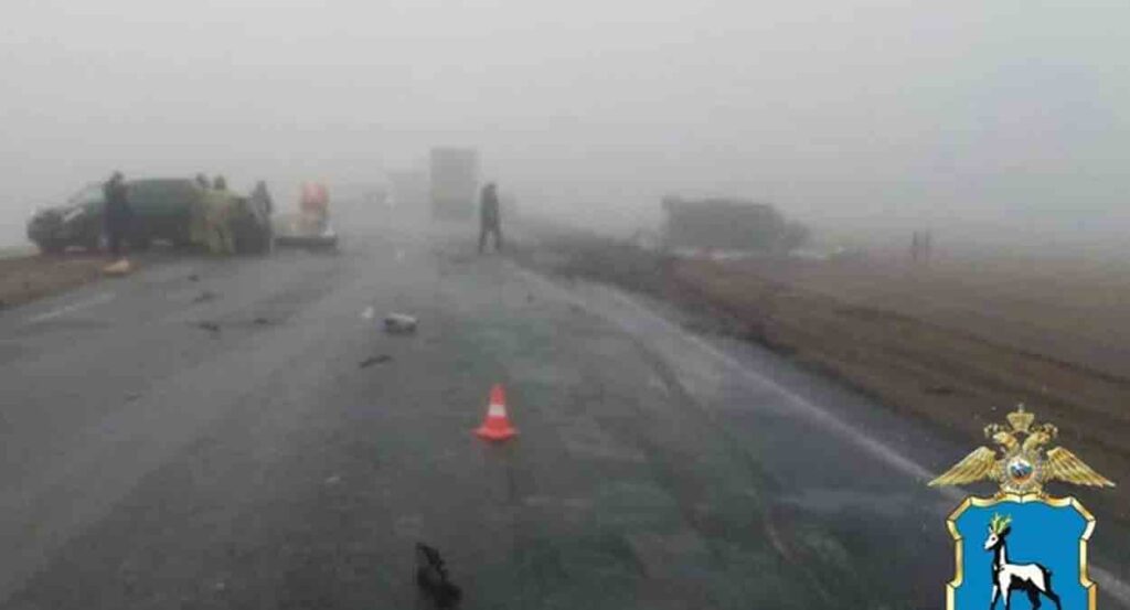 В Самарской области в жутком ДТП с Камазом погиб водитель Hyundai