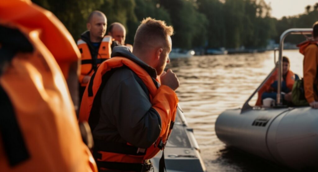 В Самарской области на Волге спасли группу людей с терпящей бедствие лодки