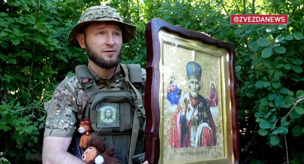 Боец ВС РФ «Чех» чудом уцелел при спасении иконы под обстрелом кассетного боеприпаса