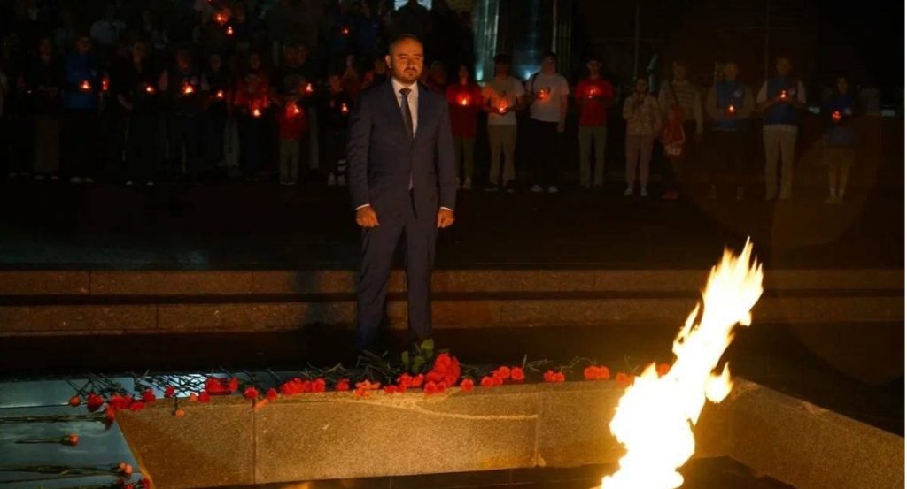 Акция памяти «Огненные картины войны» прошла на площади Славы в Самаре