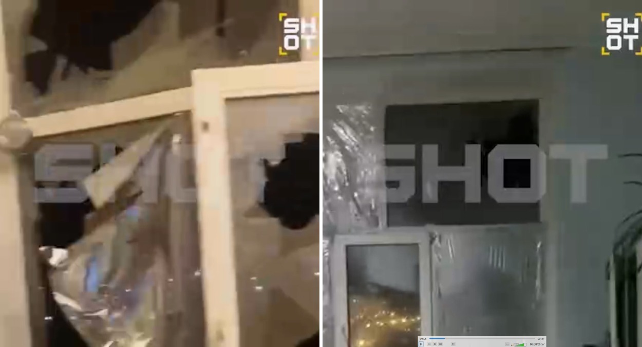 Появились кадры повреждённой БПЛА ВСУ больницы в Энгельсе Саратовской области
