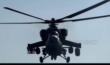 Экипаж Ми-35М ликвидировал силы ВСУ в Курской области