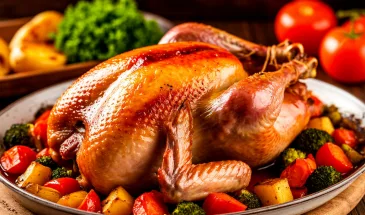Простое и вкусное блюдо для всей семьи: запеченная индейка с овощами