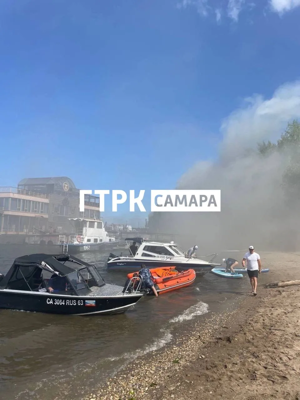 В Самаре 19 июля произошел значительный пожар на причале «Студёный овраг»