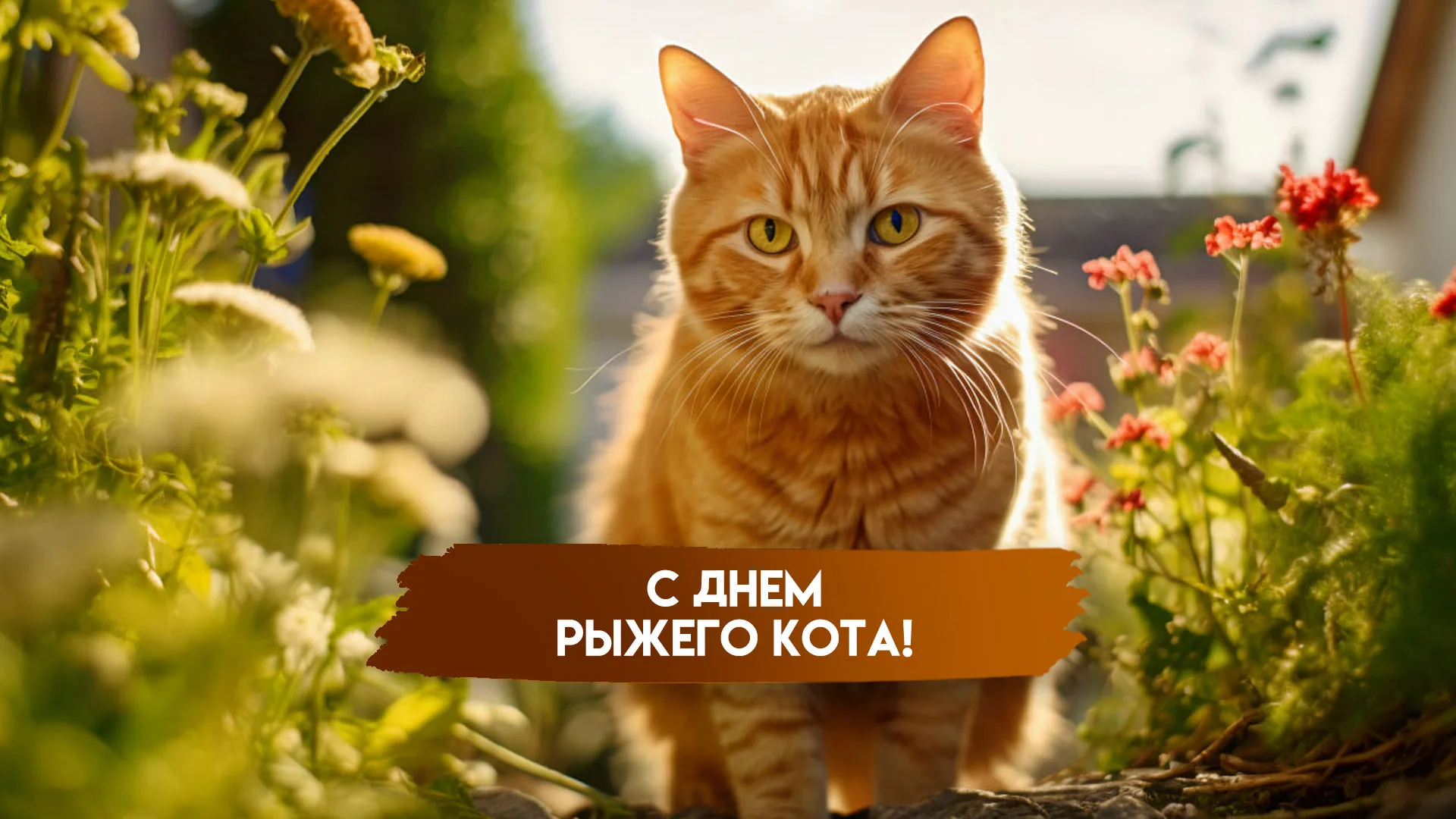 18 сентября — День рыжего кота: поздравления и праздничные открытки