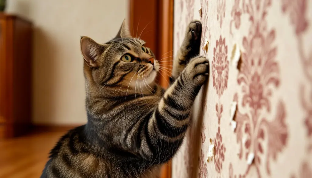 Как мягко отучить кошку драть обои: лучшие методы без наказаний, которые точно помогают