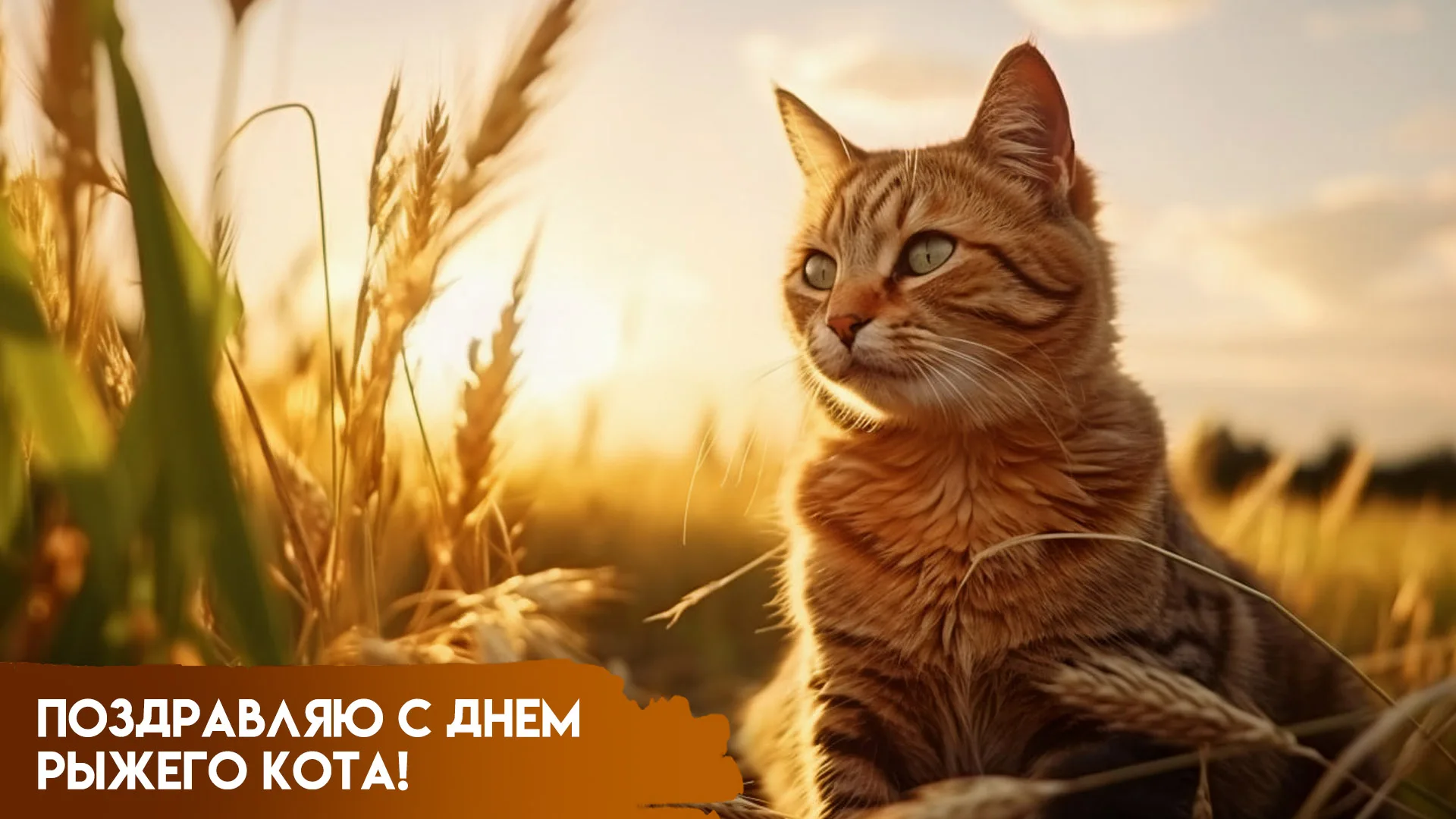 18 сентября — День рыжего кота: поздравления и праздничные открытки