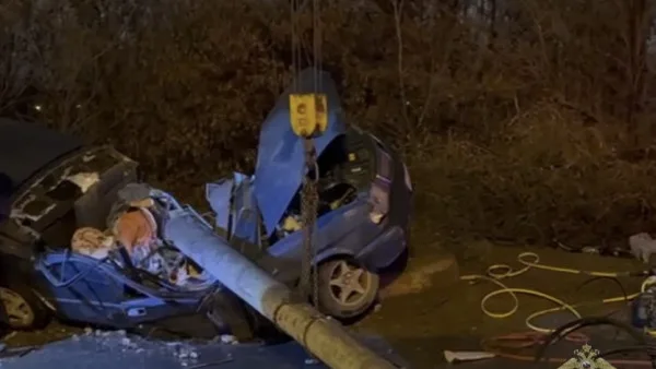 В Тольятти водителя «Волги» раздавило световой опорой