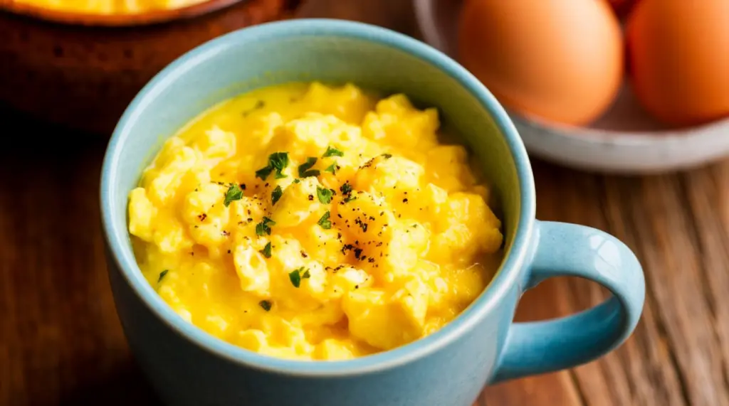 Яичница на сковородке теперь не в почете — использую простую кружку: получается в 10 раза вкуснее