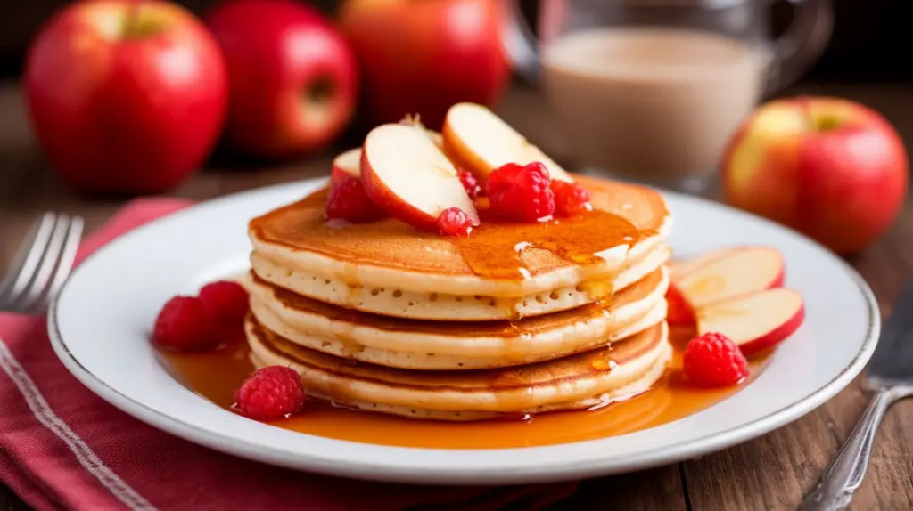 Тру яблоки на тёрке и делаю замес: мягкие и ароматные оладьи на завтрак — родные «уплетают» прямо со сковородки