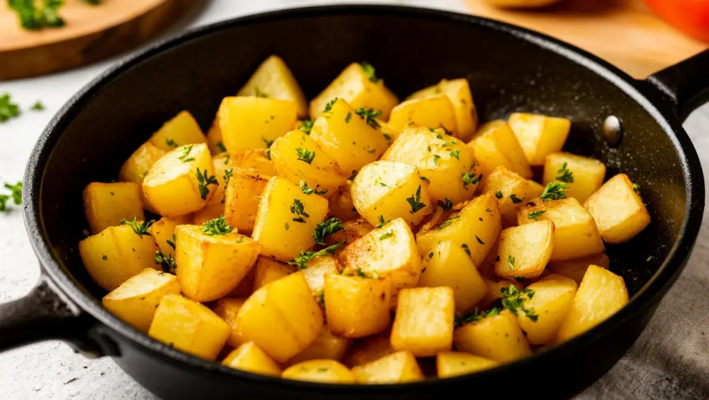 Зачем перед жаркой картофель обдают кипятком – лайфхак, известный только продвинутым поварам