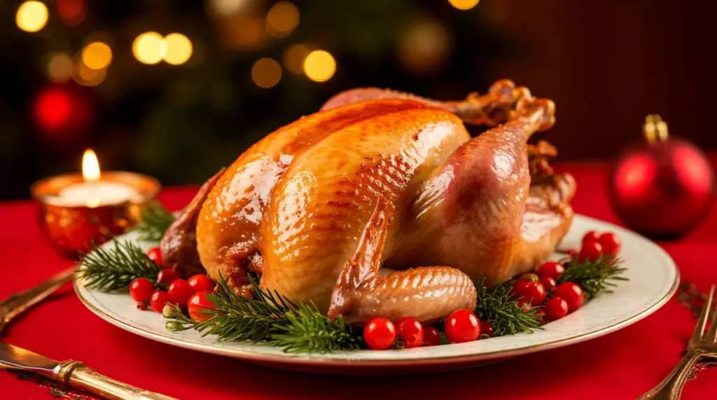 Рождественская индейка, которая сводит с ума гостей: снаружи румяная корочка — внутри сочная и нежная