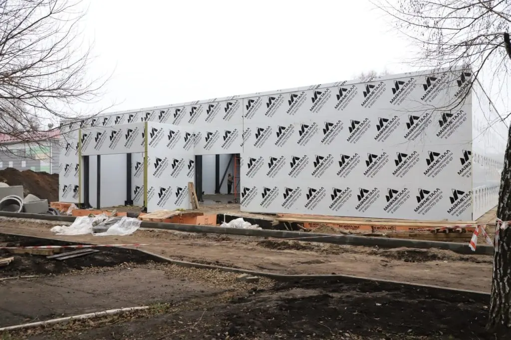 Появились изображения возводимого фиджитал-центра в парке Щорса в Самаре