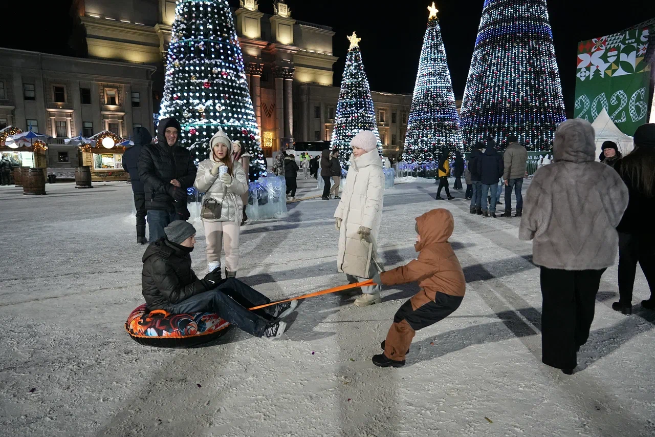Фотографии: как встречали Новый год на площади Куйбышева в Самаре