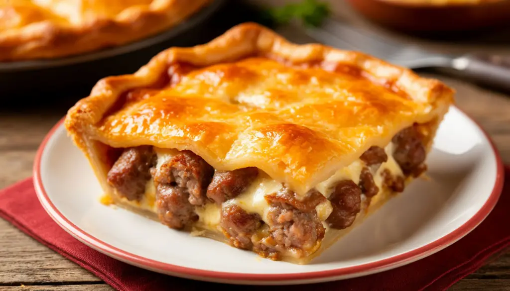 Беру пачку сосисок, сыр и тесто:готовлю такой пышный пирог, что все в полном восторге