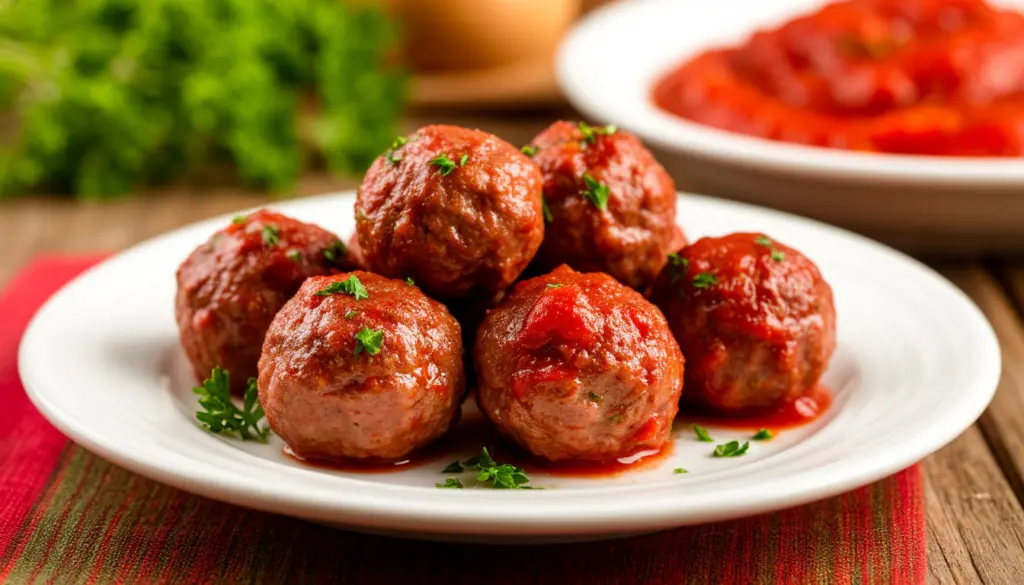 Закинула в духовку и залила соусом: всего 15 минут — и сочные фрикадельки на столе