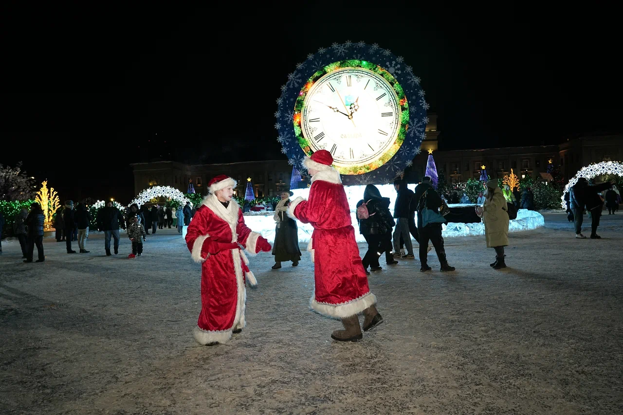 Фотографии: как встречали Новый год на площади Куйбышева в Самаре