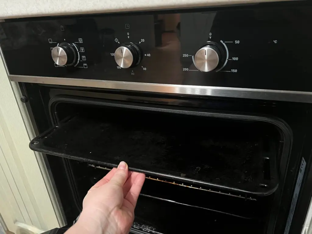 Эти фрукты на противень — духовка сияет как экспонат в музее: никакого жирного налёта, нагара и копоти