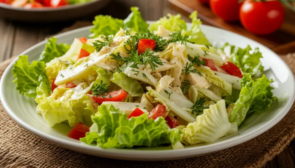 Сочный салат с пекинской капустой: такой вкусный, что приходится готовить его 2 раза в день